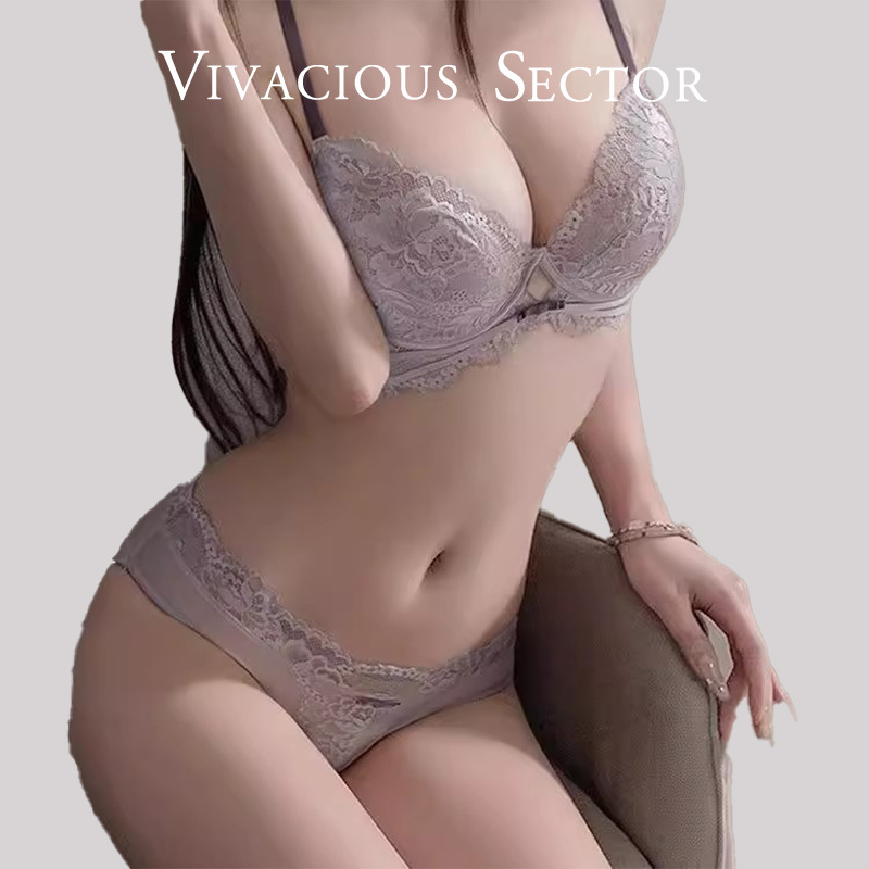 Victoria Vivacious Sector Flagship Store Lace Lingerie Women's Push-Up Bra Set Thin Victoria Vivacious Sector Flagship Store Lace Lingerie Women's Push-Up Bra Set Thin