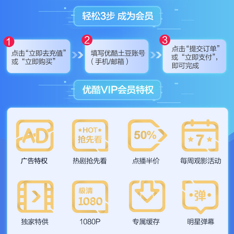 优酷VIP会员 7个月 图1