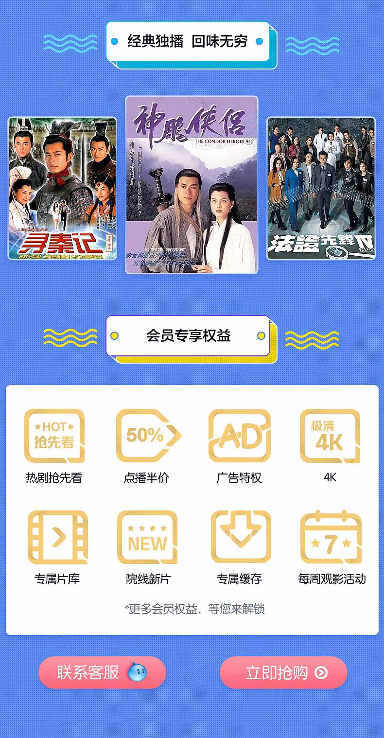 酷喵 优酷超级VIP 会员年卡 12个月 四端通用 支持TV电视 图3