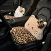 Cat Cartoon One-Piece Car Seat Cushion Plush Seat Cushion Lumbar Support Integrated Cushion Fleece Non-Slip Car Warm Cushion