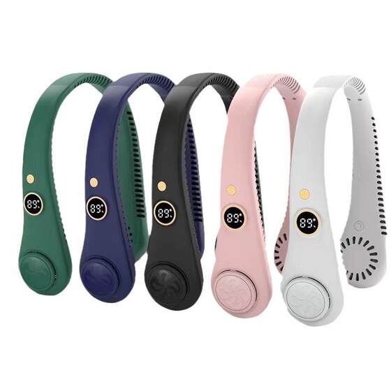 Neck-Hanging Fan 2025 New Model Ultra-Light Outdoor Portable Cooling Rechargeable Bladeless Mini Air Conditioner for Students