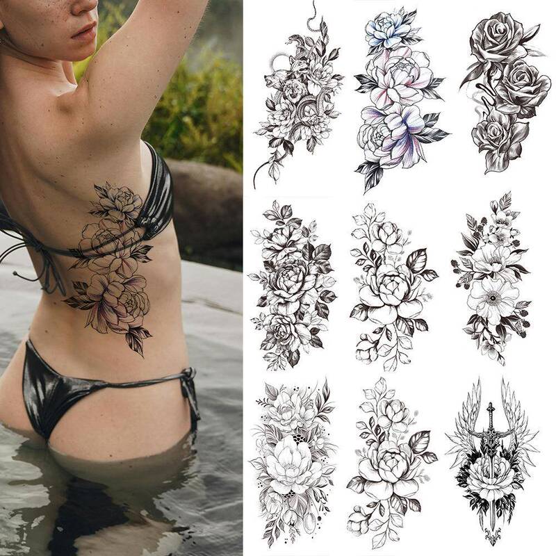 25-Year New Model Tattoo Sticker Set Amazon Xiyin Temu Cross-Border Tk Tattoo Sticker Set in Stock