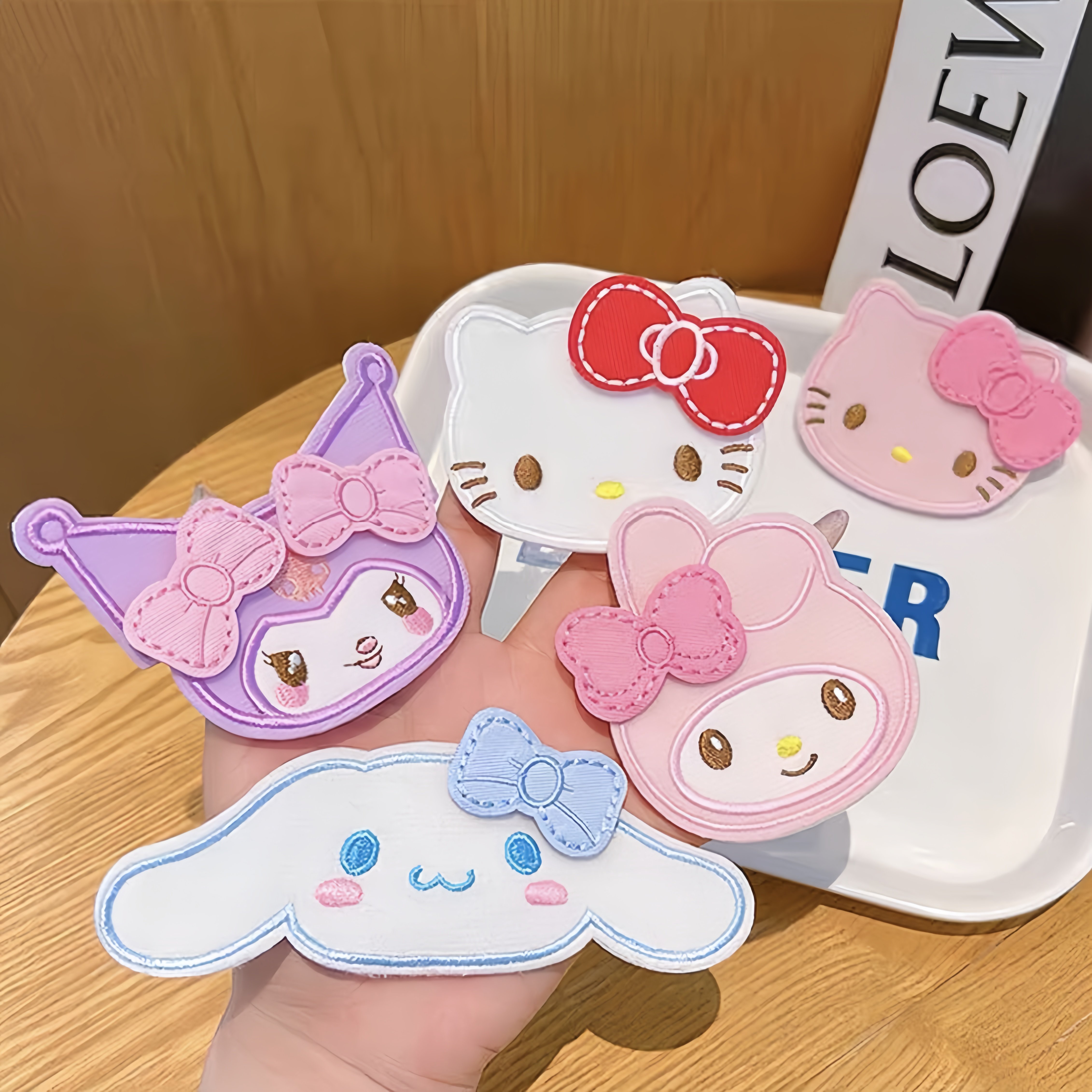 Children's Hair Fringe Stickers with Butterfly Sanrio Cartoon Magic Tape, Cute Hair Clips, Hair Fringe Organizer Hair Accessories