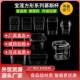 Mousse pudding ice cream jelly yogurt dessert hard plastic PS disposable cup square trapezoid transparent with lid