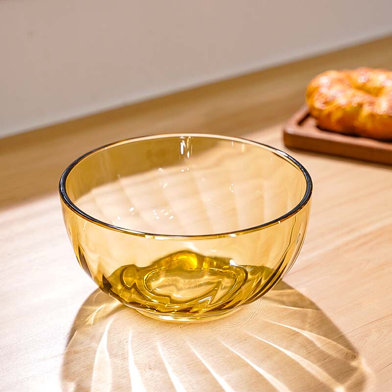 Corning Tableware Crystal Series Heat-Resistant Glass Tableware High-End Noodle Bowls, Rice Dishes, Fish Plates, Household Noodle Bowls, Soup Bowls