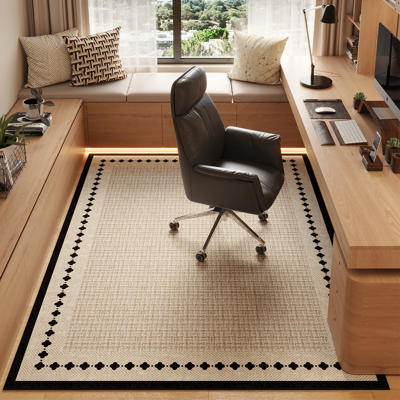 Swivel Chair Carpet Anti-Slip Study Desk Under-Desk Computer Gaming Floor Protection Bedroom Rectangular Foot Mat