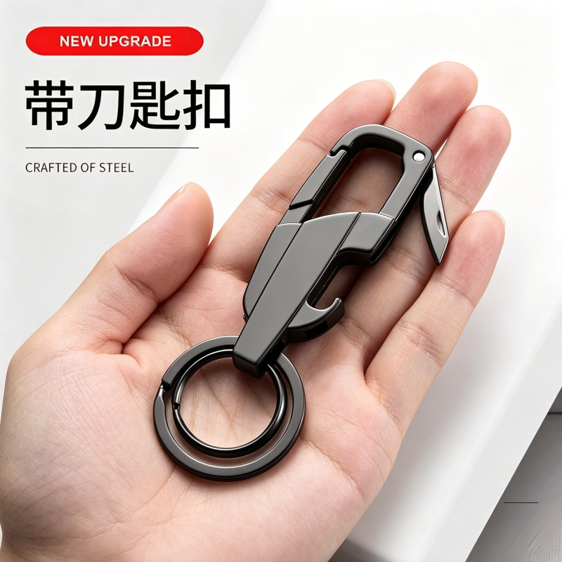 Multifunctional Keychain with Metal Knife, Bottle Opener, Creative and Personalized Key Chain Pendant for Men and Women Multifunctional Keychain with Metal Knife, Bottle Opener, Creative and Personalized Key Chain Pendant for Men and Women