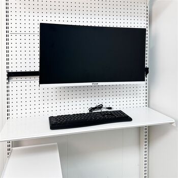 Monitor stand heightening table punch-free hole board accessories economical desktop stand arm black reinforced version
