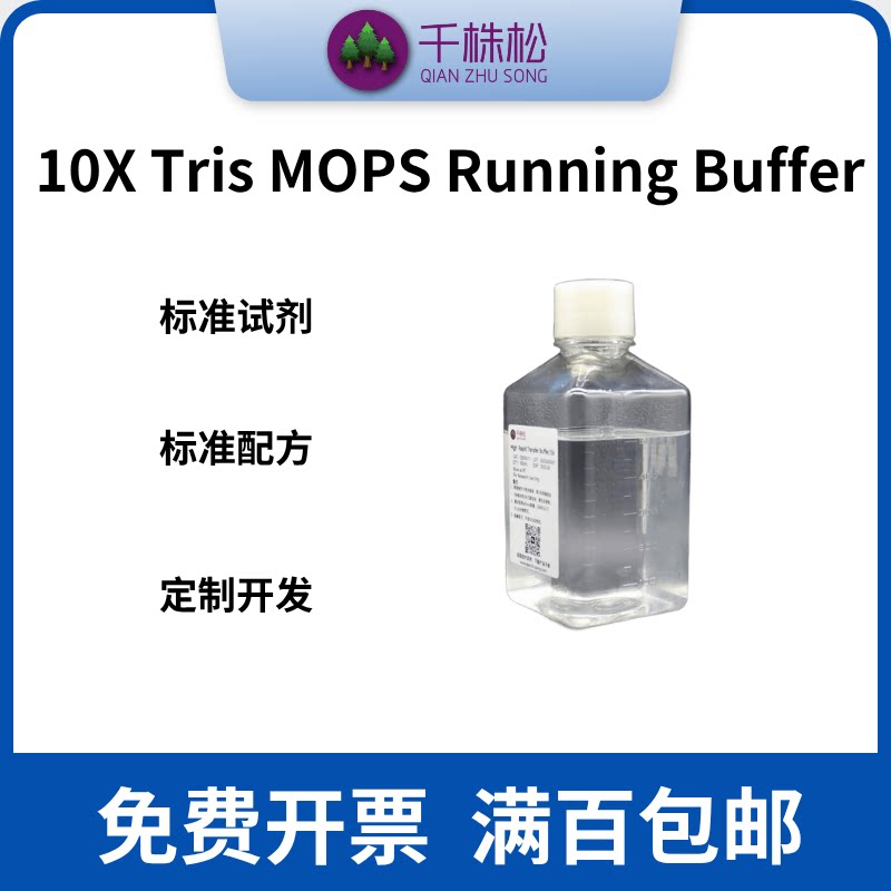 10x Tris MOPS SDS-PAGE预制胶电泳缓冲液用于Bis-Tris体系
