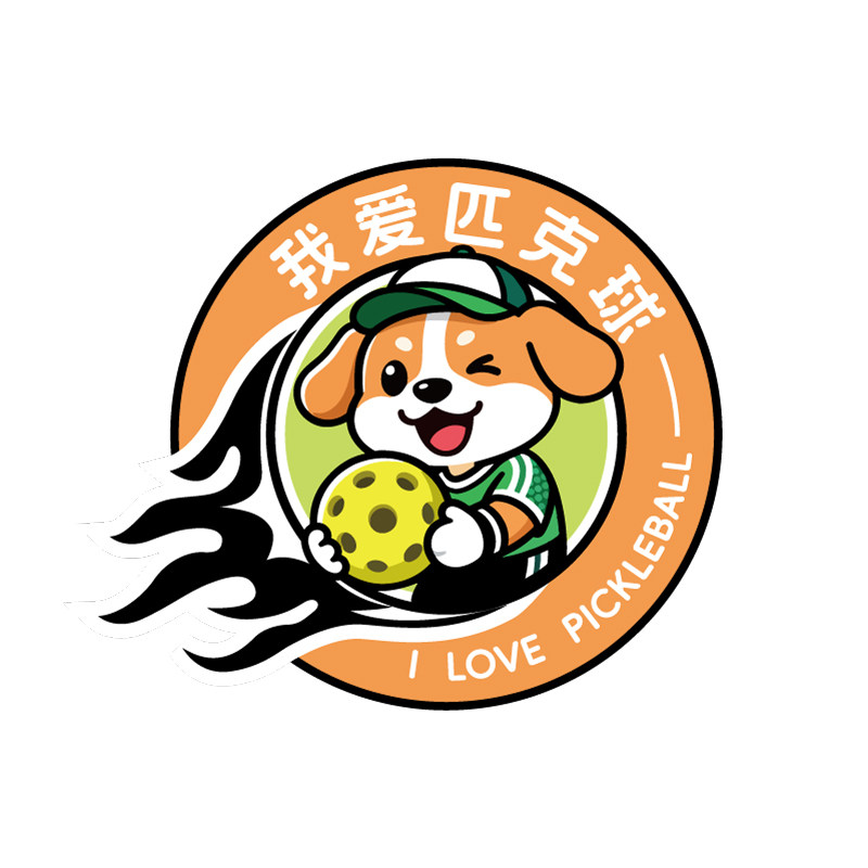 我爱匹克球的LOGO