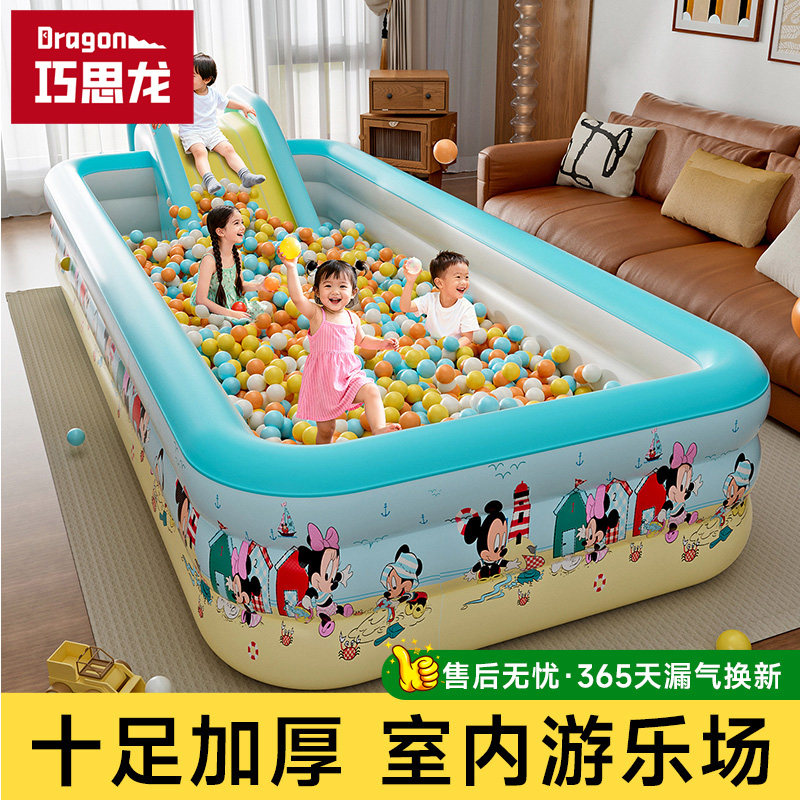 空気注入式プール、屋内ボールプール、ベビー用滑り台、子供用フェンス、折りたたみ式ファミリーおもちゃのお城型プール