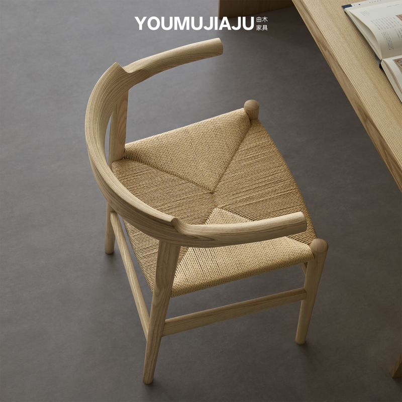 Yumu | Solid Wood Dining Chair Nordic Armchair Pp68 Natural Wood Woven Rope Chair Wabi-Sabi Backrest Chair Dining Table Chair Yumu | Solid Wood Dining Chair Nordic Armchair Pp68 Natural Wood Woven Rope Chair Wabi-Sabi Backrest Chair Dining Table Chair