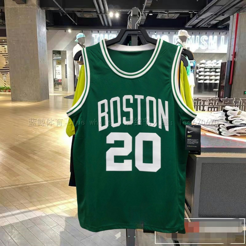 American Version of the Boston Celtics No. 20 Ray Allen Jersey, Garnett, Rondo, Bird, Pierce, Irving Basketball Jersey Sw