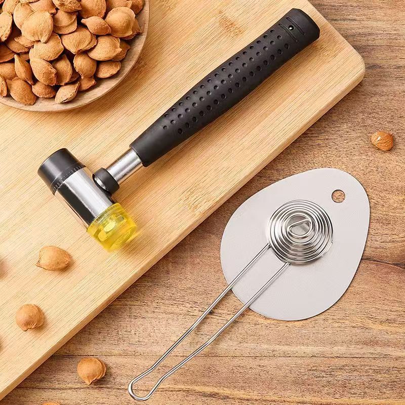 Household Stainless Steel Almond Shelling Tool, Shell Remover, Almond Cracking Machine, Special Tool for Breaking Almond Shells, Nut Cracker