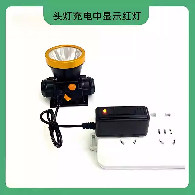Headlight Charger 3.5mm Universal USB Round Head Charger Bright Flashlight Charger Small Headlight Flashlight