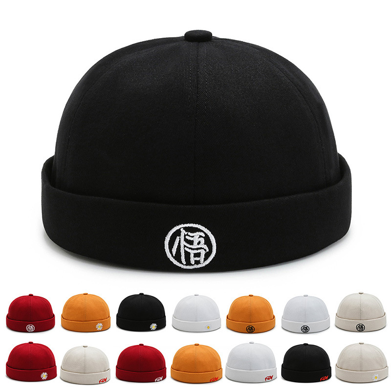 Boomers Embroidery Landowners Hat Men And Women Lovers Hip Hop Street Guapi Hat Spring Autumn Korean Version Personality Sailor No Eater Hat