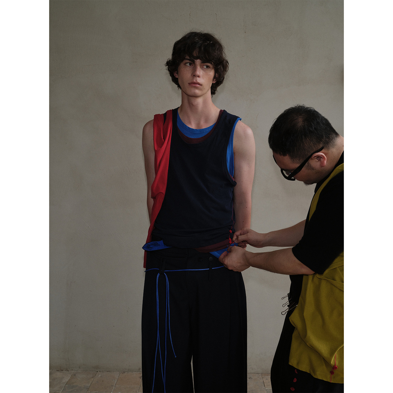 Soknot〔Red Erosion&Blue Invasion&Yellow Flame〕Tibetan Style Sleeveless Slim-Fit Tank Top Versatile Solid Color Summer Unisex Trendy Soknot〔Red Erosion&Blue Invasion&Yellow Flame〕Tibetan Style Sleeveless Slim-Fit Tank Top Versatile Solid Color Summer Unisex Trendy