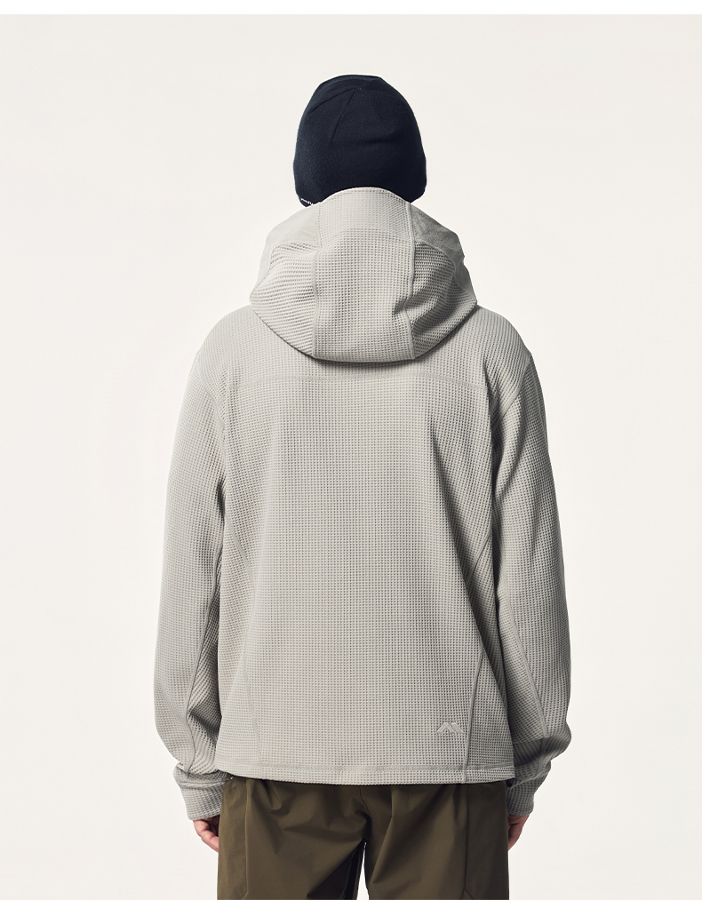 Cappotto caldo e traspirante Kolumb Gulun Step Double Effect Waffle, morbido e delicato sulla pelle, con cappuccio, per uomo_voghion.com