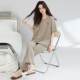 Class A antibacterial 95% cotton cool pajamas for women summer summer pure cotton-sleeved plus size casual wearable home clothes for women