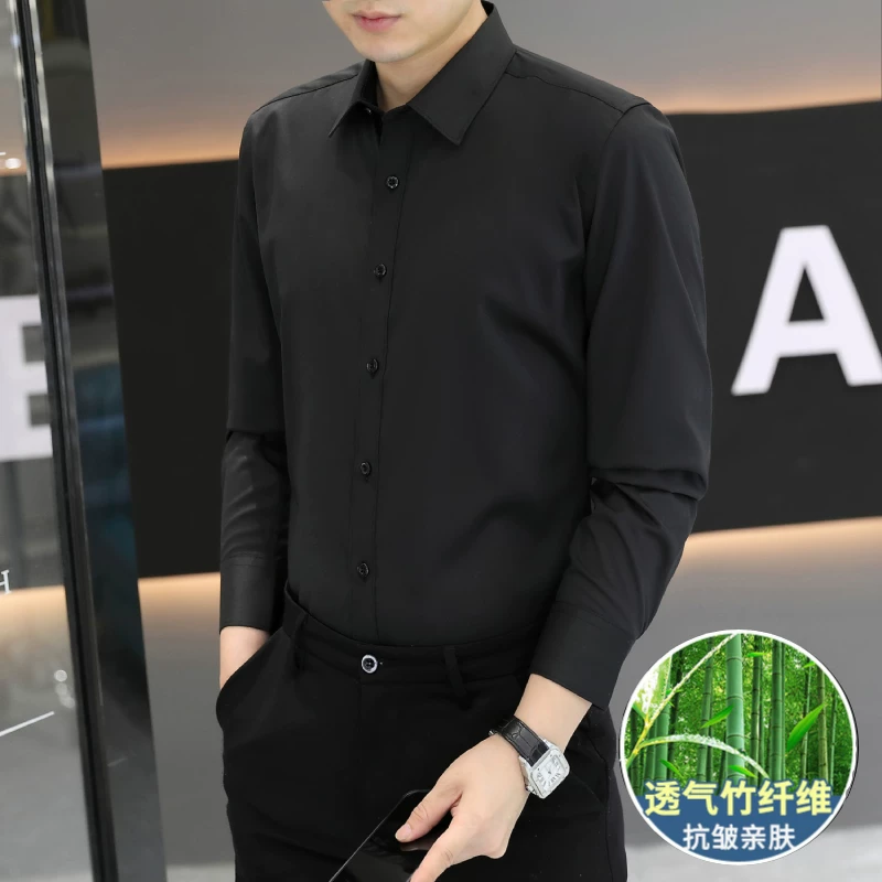 Shirt, summer thin silk suit, with short sleeve