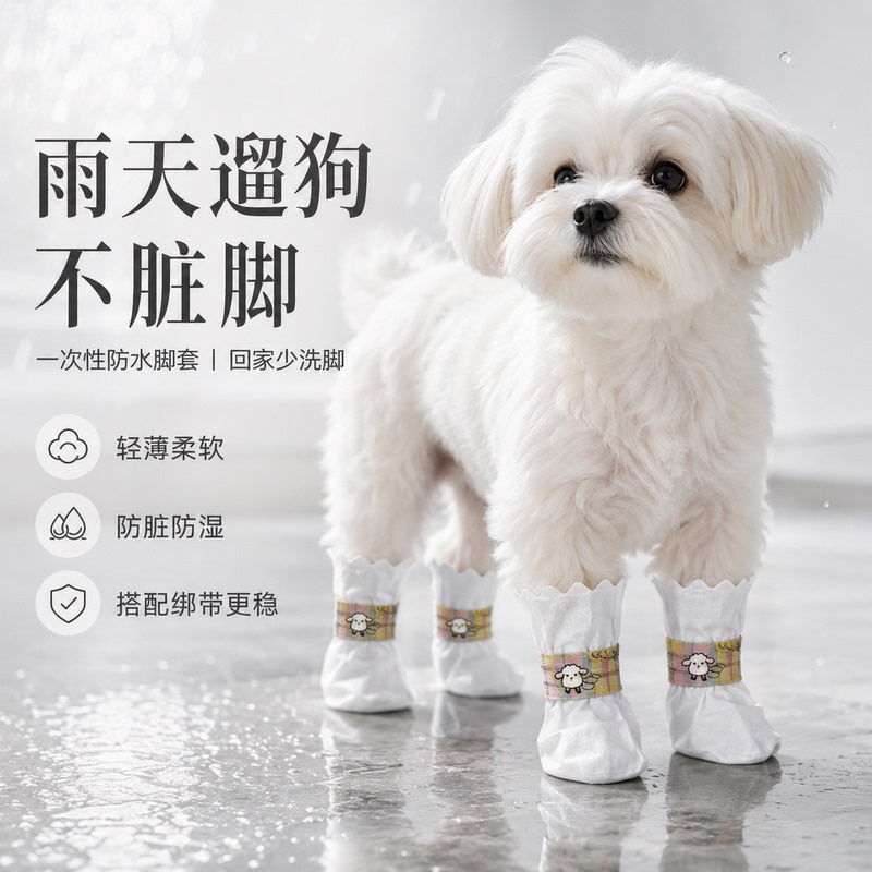 Disposable Anti-Dirt and Waterproof Outdoor Foot Covers, Great for Walking Dogs, Comes with Extra Straps~ Stable and Won'T Fall Off~ Disposable Anti-Dirt and Waterproof Outdoor Foot Covers, Great for Walking Dogs, Comes with Extra Straps~ Stable and Won'T Fall Off~