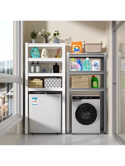 洗衣机置物架滚筒加厚马桶架子阳台浴室卫生间用品收纳柜置物柜