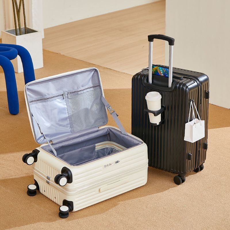 New Side-Opening Suitcase for Women, Multifunctional Student Trolley Case, Deep Compartment Travel Case, Password Box, Large Capacity New Side-Opening Suitcase for Women, Multifunctional Student Trolley Case, Deep Compartment Travel Case, Password Box, Large Capacity