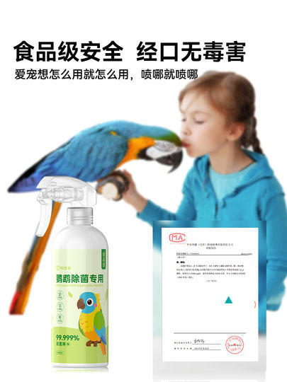 Special Disinfectant for Parrots F10, Sterilizing Spray for Budgie Cages, Cockatiel and Lovebird Supplies, Complete Set of Bird Cage Cleaners