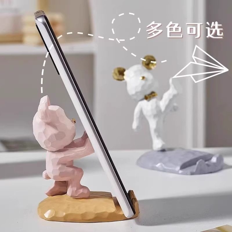 Trendy and Cute Phone Stand, Office Desk Decoration, Cartoon Tv Watching Tablet Holder, Lazy Stand