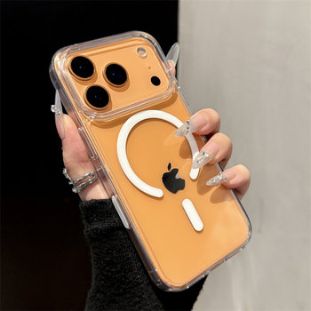 [Comes with Ai Camera Button] Xiangli Is Suitable for Apple 17 Pro Max Phone Case, New Transparent Magnetic Case, iPhone Air Anti-Drop Protective Cover, 16 Lens, 15 Full Coverage, High-End for Men and Women
