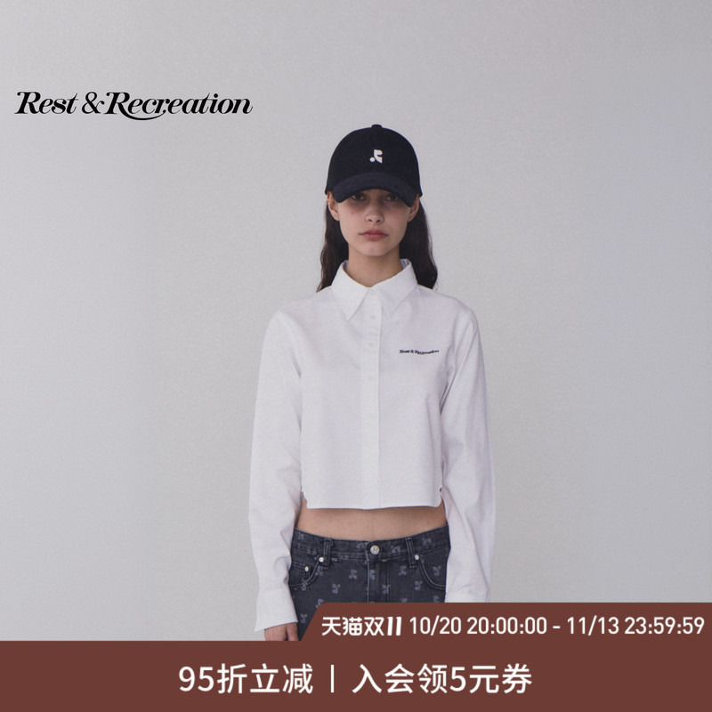 Restandrecreation Official 2026 Autumn New Rr Letter Embroidered Logo Short Long-Sleeved Shirt