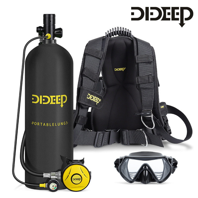 Dideep New 4-Liter X7000 Diving and Snorkeling Equipment Scuba Diving Respirator Fish Gill Oxygen Tank Spare