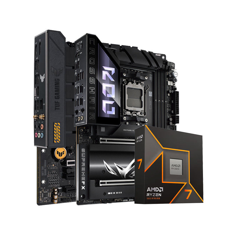 Комплект процессор AMD Ryzen 7 9700X/5 9600X и материнская плата ASUS B650M