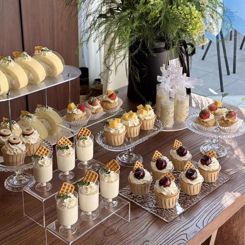 New Acrylic Glass Dessert Table Stand, Special Price for Ten Dessert Table Stands