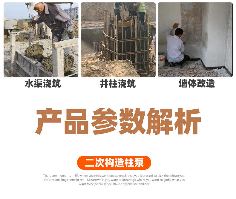 Бетононасос 小型斜式二次结构混凝土输送泵大骨料水泥新地泵上料机浇筑混凝土