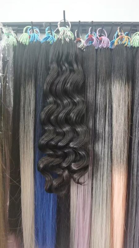Original Braided Hair, Curly Hair, Big Waves, Third-Generation No-Fold Feather Hair Extensions, All Real Human Hair Strands, Increase Hair Volume, Add Fullness and Length Original Braided Hair, Curly Hair, Big Waves, Third-Generation No-Fold Feather Hair Extensions, All Real Human Hair Strands, Increase Hair Volume, Add Fullness and Length