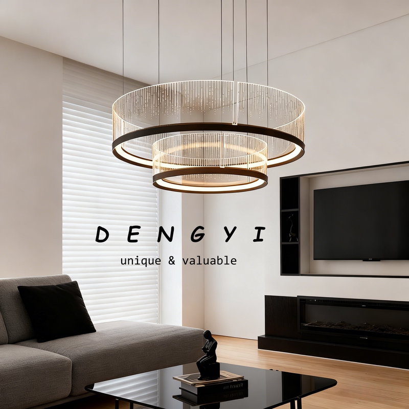 Italian-Style Light Luxury Living Room Chandelier, New High-End Designer Art Dining Room Bedroom Villa Lobby Main Light