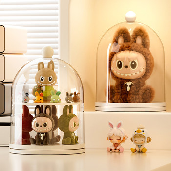 Labubu display box transparent rotatable blind box display