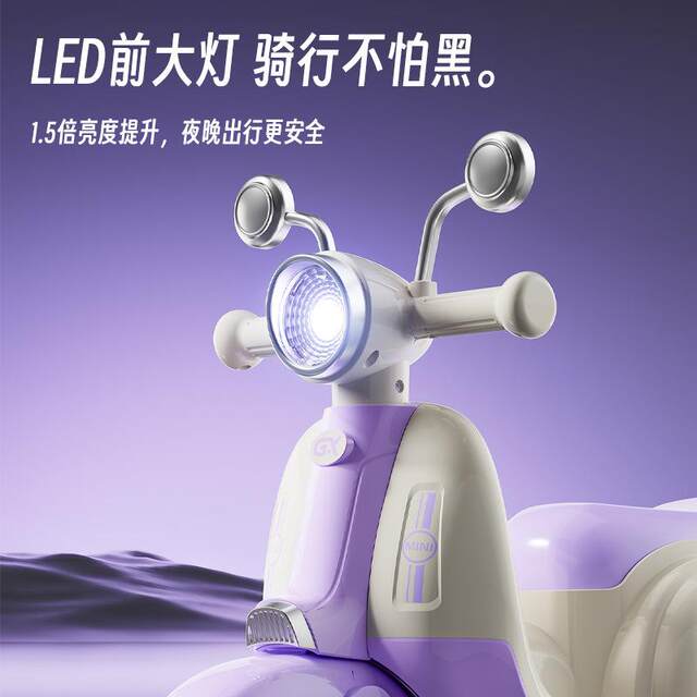 Children's Scooter, Simulated Motorcycle, 1-7 Years Old, Boys and Girls, Slippery Music and Light Toy Car, Balance Car