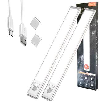 Cross-Border Ultra-Thin Led Cabinet Light, Human Body Sensor, Multi-Functional Desk Lamp, Night Light, Reading Light, Long Battery Life, Non-Plugged-In Light