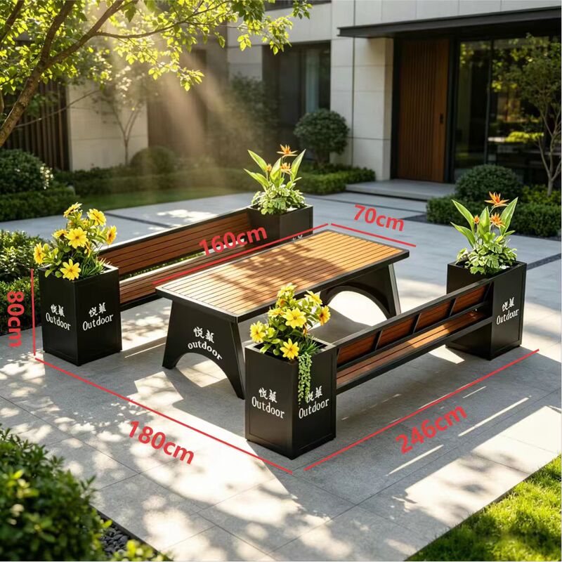 Outdoor Shopping Mall Tables and Chairs, Flower Boxes, Seating, Garden Terrace, Leisure Plastic Wood Flower Boxes, Flower Pots, Planting Benches, Park Chairs Outdoor Shopping Mall Tables and Chairs, Flower Boxes, Seating, Garden Terrace, Leisure Plastic Wood Flower Boxes, Flower Pots, Planting Benches, Park Chairs