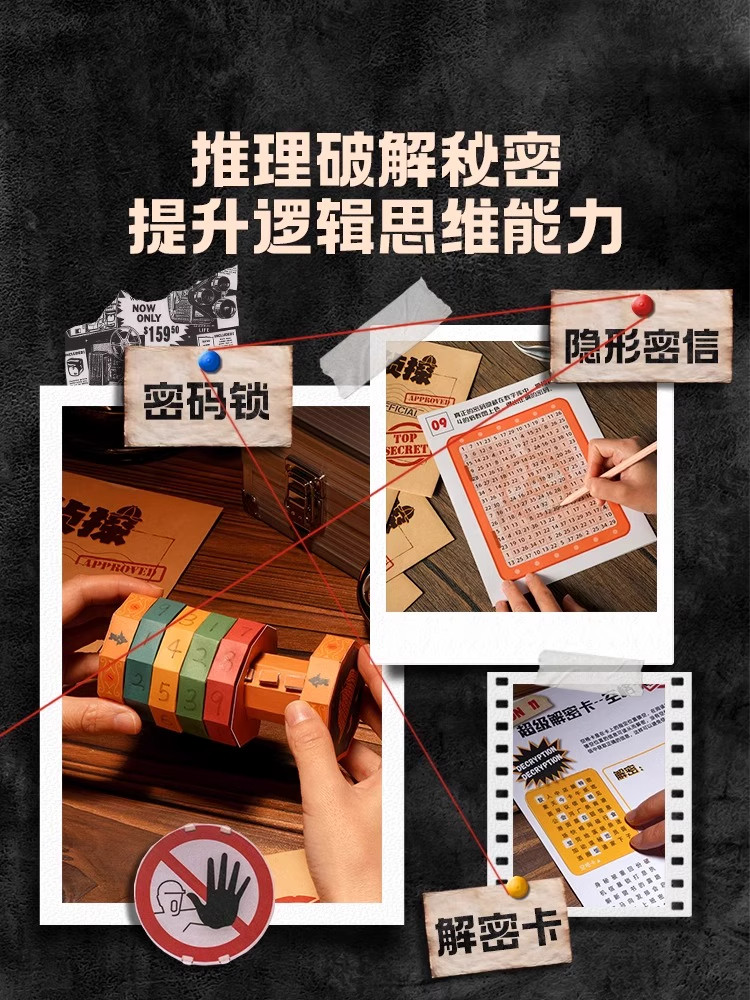 Mystery Detective Parent-Child Interactive Puzzle Thinking and Logic Training Toy Children's Elementary School Reasoning Board Game