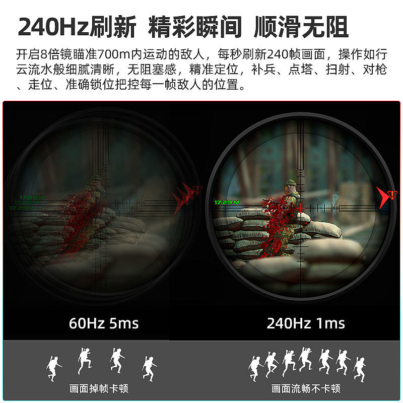 Monitor 27inch Curved 2K240Hz Desktop Computer Screen 24inch Ips High-Definition 4K Display 32inch