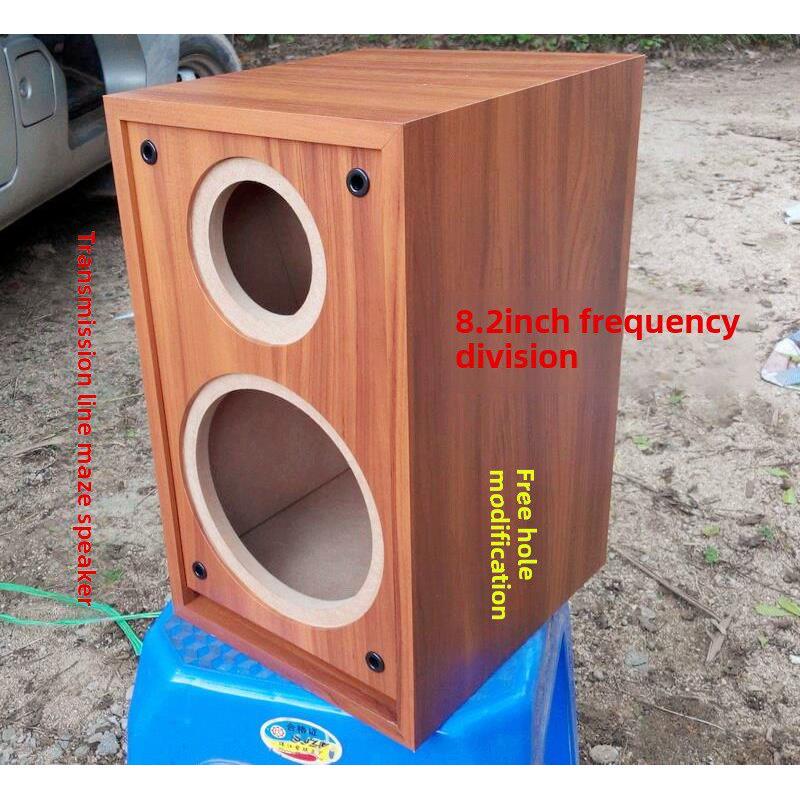 8inch Maze Speaker DIY Wooden Speaker Enclosure Bookshelf Box Power Amplifier Speaker Empty Speaker