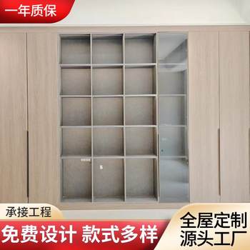 Simple wardrobe home bedroom multi-layer storage combination cabinet whole house furniture cloakroom cabinet customization