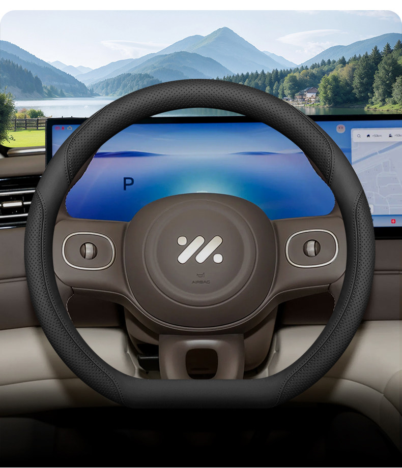 2026 Zhiji Ls6 Steering Wheel Cover 66Max+ Pure Electric Extended-Range Version Interior Modification Accessories Four-Season Steering Wheel Cover