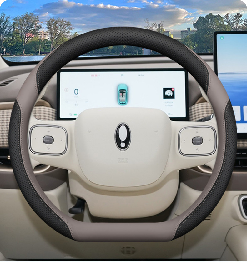 2026 Model Ora 5 Steering Wheel Cover, 2026 Model 580Max Car Interior Decoration Modification Accessories, Female Four-Season Steering Wheel Cover