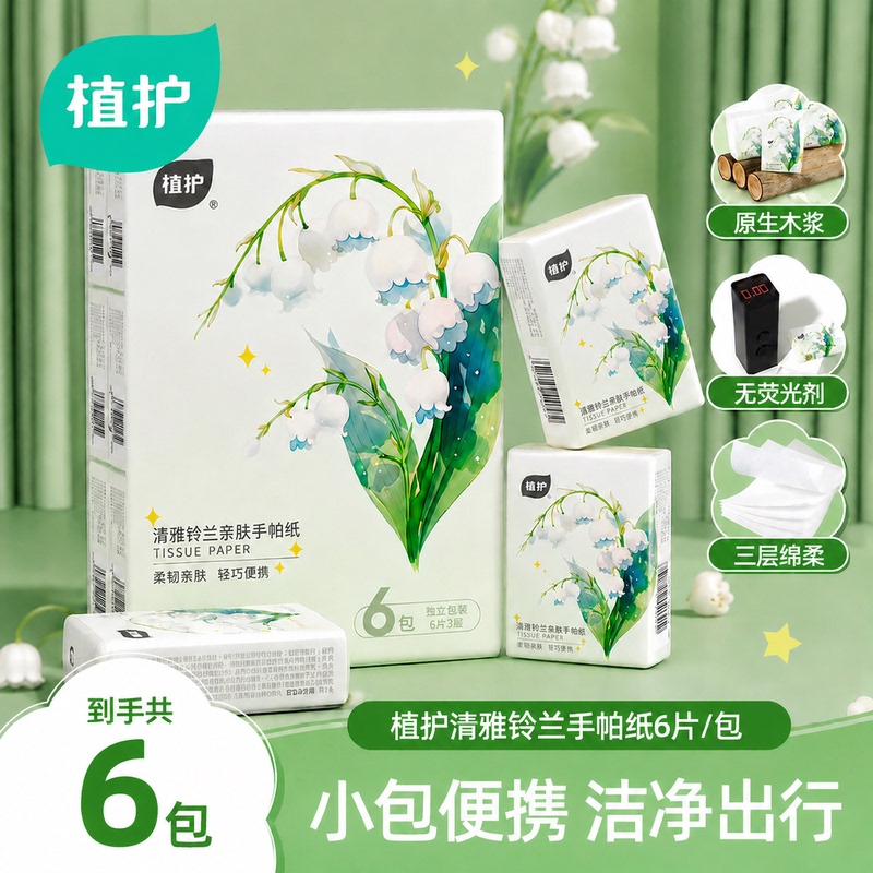 Portable Handkerchief Tissue Packs, Small Packs of Tissues for On-The-Go Use, Affordable Facial Tissues for Elementary School Students, Napkins