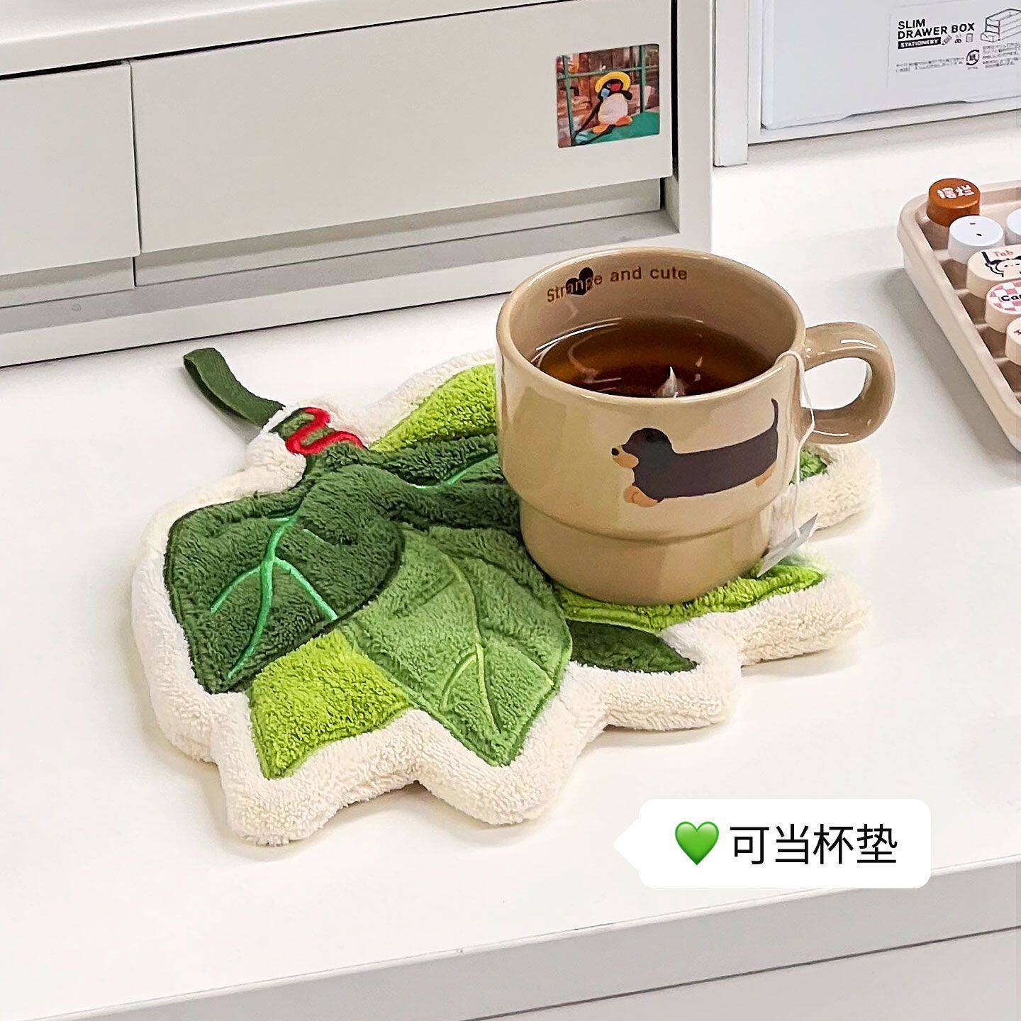柚子叶擦手巾可挂式珊瑚绒创意造型加厚吸水柔软擦手帕_动漫挂件_淘宝游戏网