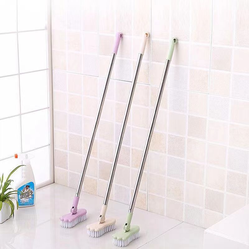 No Dead Angle Bathroom Long-Handled Brush, Outdoor Tile and Floor Brush, Bathroom Bathtub Brush, Floor Cleaning Brush